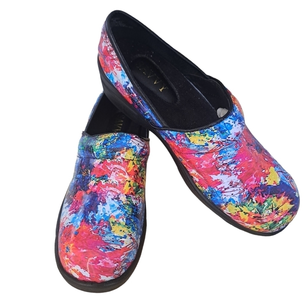 SAVVY BRANDY nursing clogs colorful comfort lightweight slip resistant slip on 8